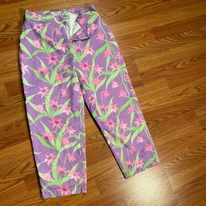 Lilly Pulitzer Size 4 Flower Print Pants